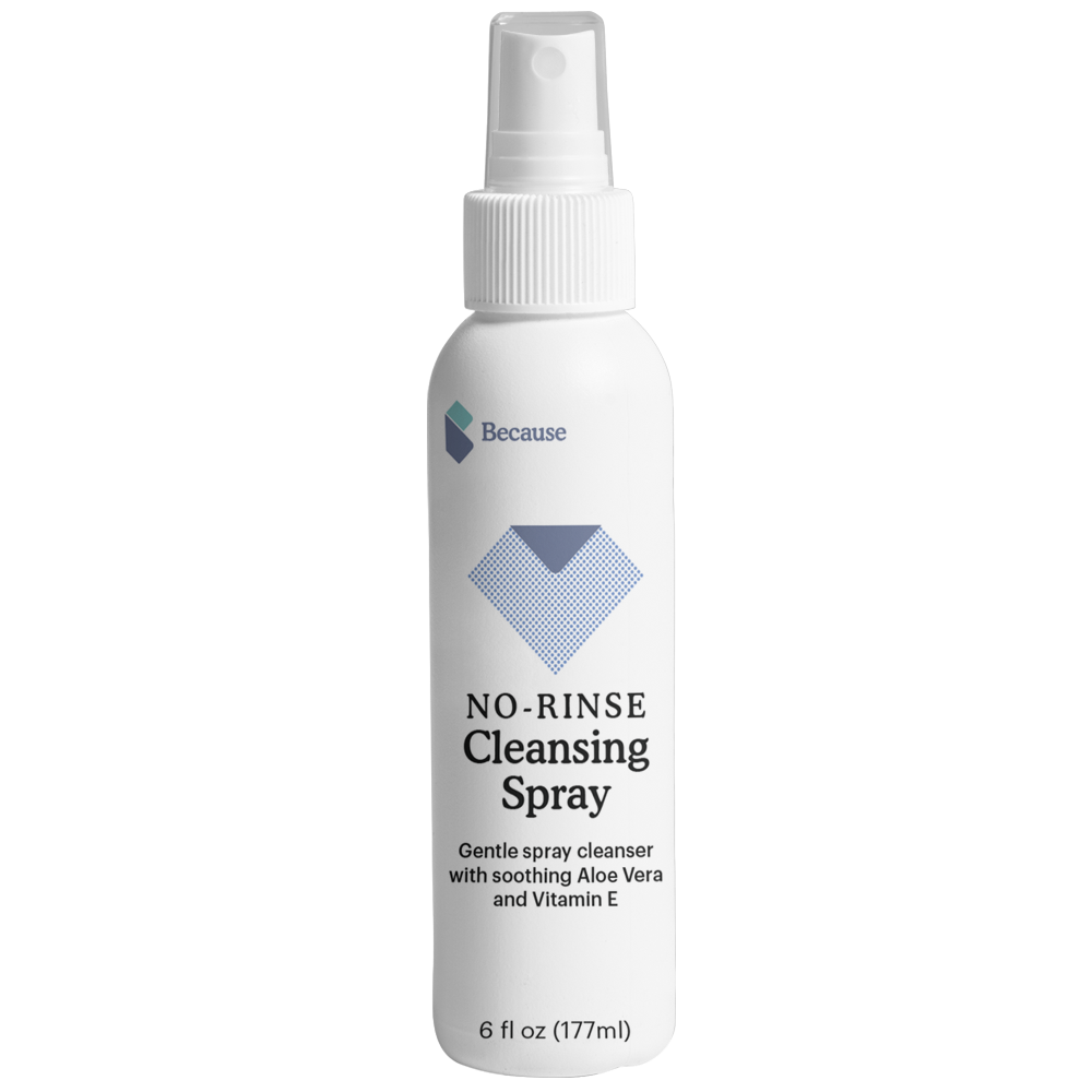 Because No-Rinse Cleansing Spray